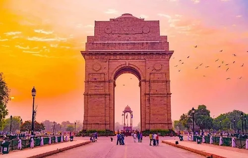 India Gate Delhi morning view