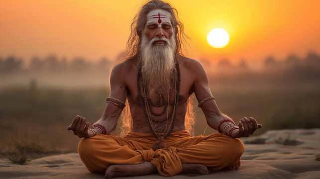 Yoga and Meditation by the Ganges