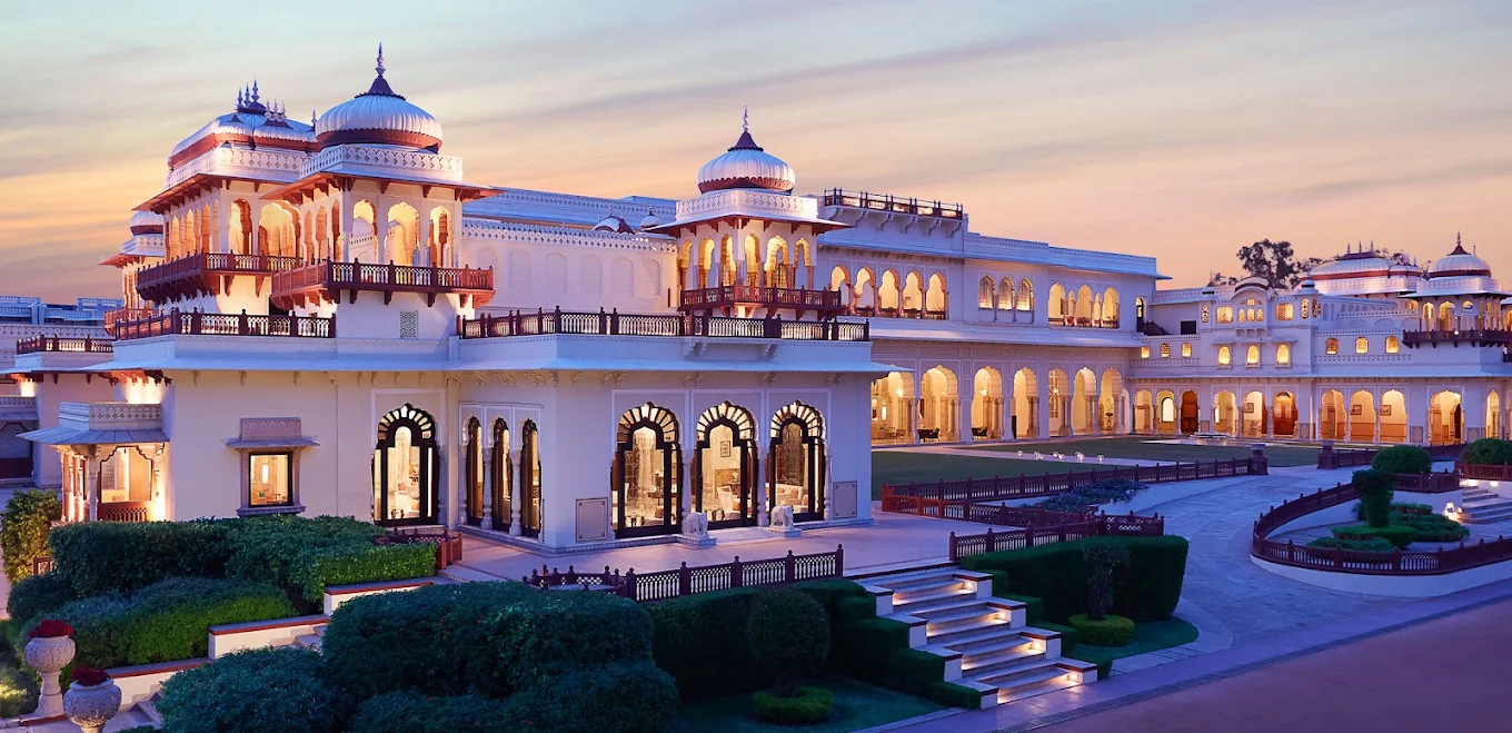 Rambagh Palace luxury hotel Jaipur Rajasthan