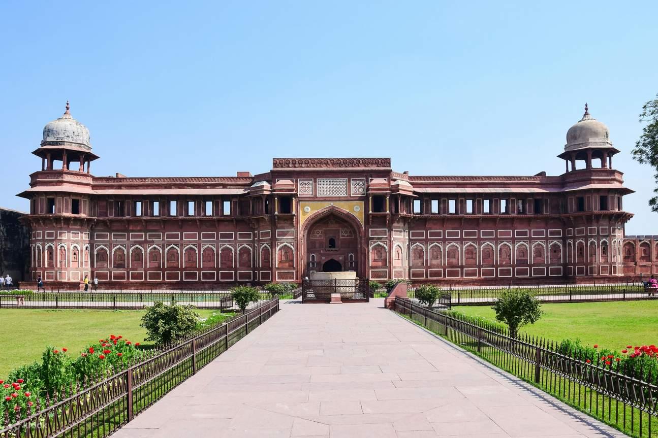 Inside view of Red Fort Agra