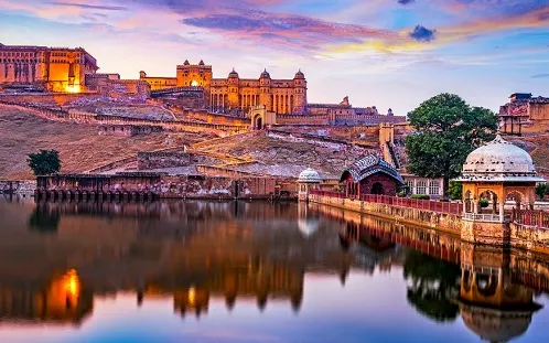 Amber Fort Jaipur sunset view