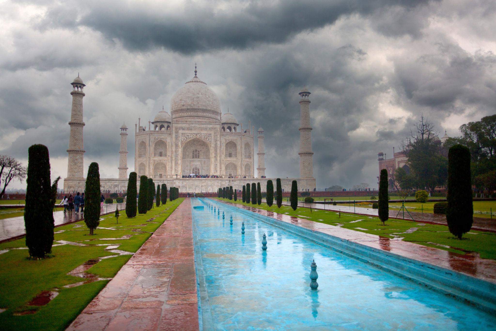 View of Taj Mahal in month of September
