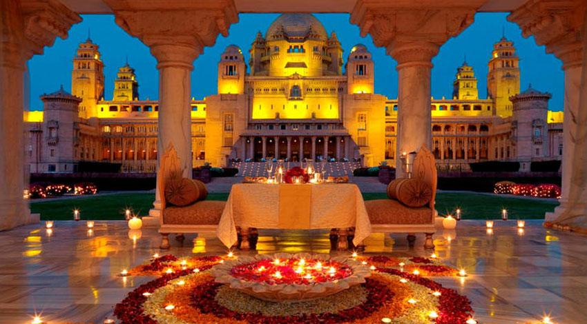 Umaid Bhawan Palace in Jodhpur, Rajasthan, India